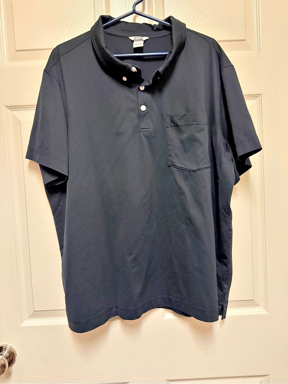 Easy-Care Extra-Soft Pocket Polo Men's Black